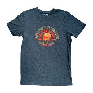 Volcom Embrace The Strange Skull SST Tee Short Sleeve Shirt Gray Men’s Medium M